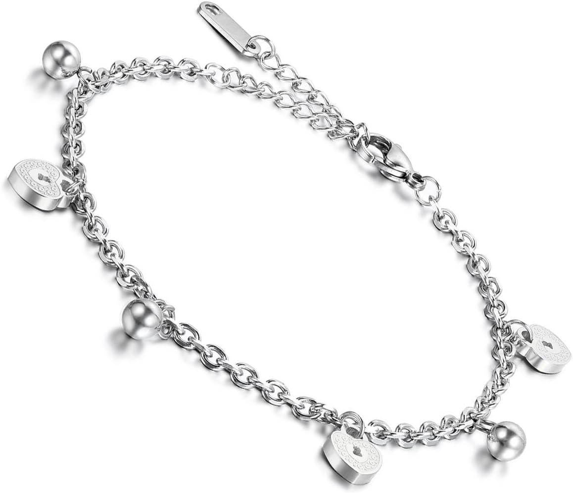 Cupimatch Donna Cuore Liscio Bracciale Braccialetto Acciaio Inossidabile Regolabile Mosaico Strass,Oro Rosa Regalo di Halloween
