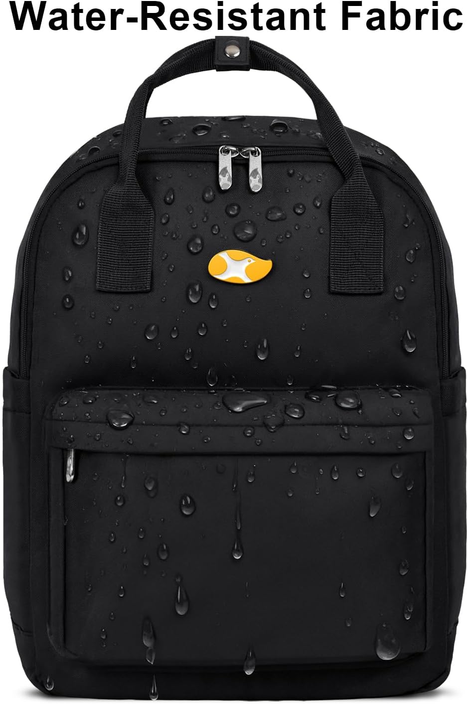 College Backpack for Women and Men, Water Resistant Work Laptop Backpack Gifts for Travel Commute, Lightweight Durable with Adjustable Shoulder Straps and Laptop Compartment (Black) - Image 6