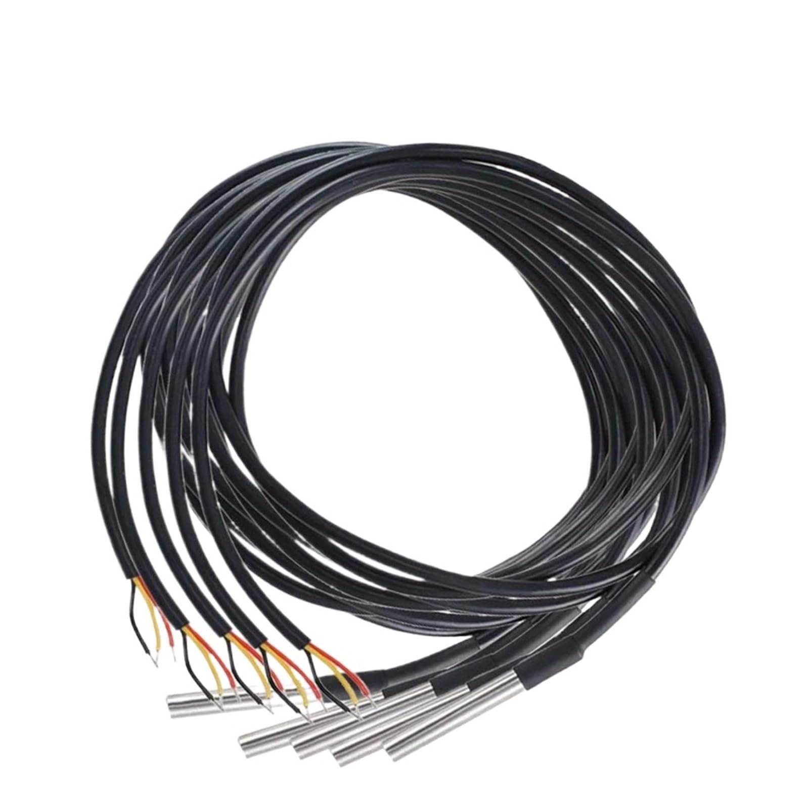 1 Uds DS18B Impermeable encapsulado de Acero Inoxidable 18B20 sonda del Sensor Temperatura Longitud Cable 1m 2m 3m 5m 500cm(2M 200CM)