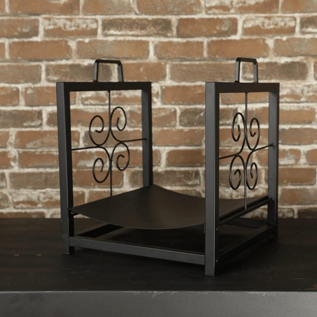 Firewood Holder Firewood Rack Heavy Duty Outdoor Firewood Holder Log Rack Wrought Iron Firewood Rack Indoor Decorative Wood Log Store,