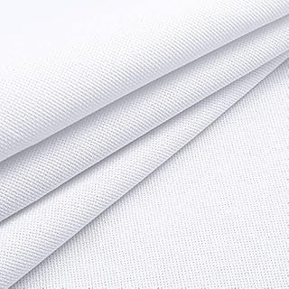 Caydo 59 by 39 Inch 18 Count Classic Reserve Aida Cloth White Cross Stitch Cloth Fabric for Embroidery, Needlework, DIY Craft (1 x 1.5m)