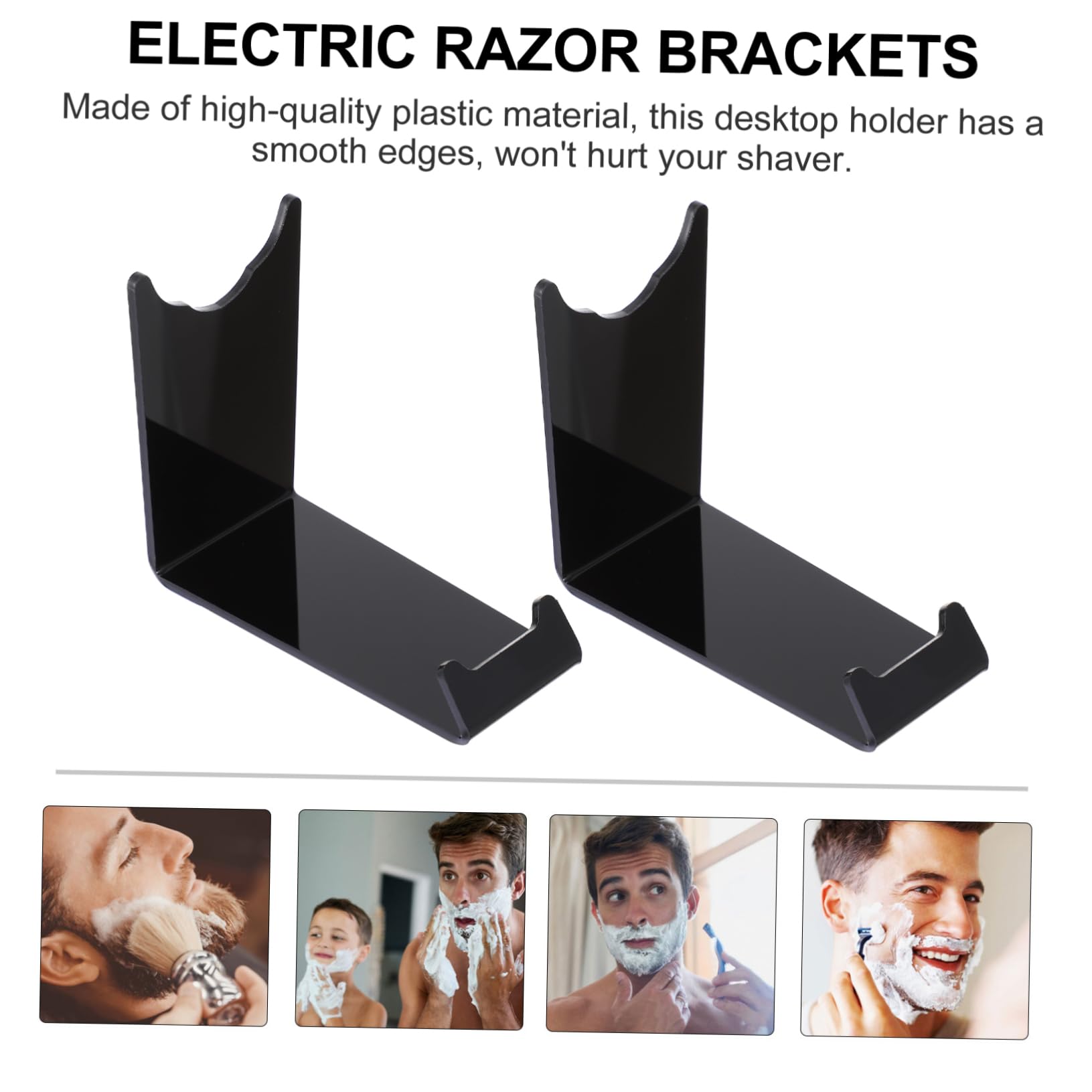 NULYLU Easels for Display Plastic Shaver Brackets Desktop Storage Holder Rack Electric Razor Stand