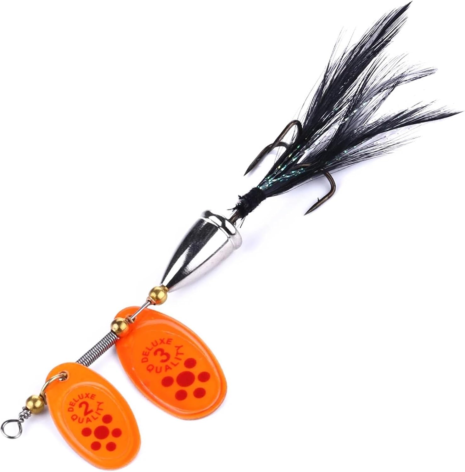 5.5cm 9g Fishing Lure with Treble Hook Metal Spoon Baits Hard Pesca Crankbait Fishing Lure Fishing Tackle (Color : 7)