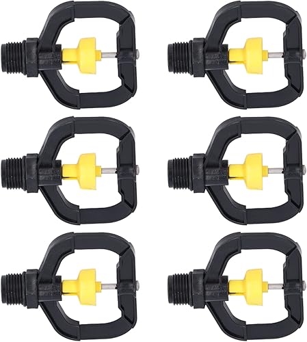 12 boquillas de pulverización de plástico aspersores de riego giratorios para patio boquilla atomizadora con rosca macho G12 para jardín patio césped