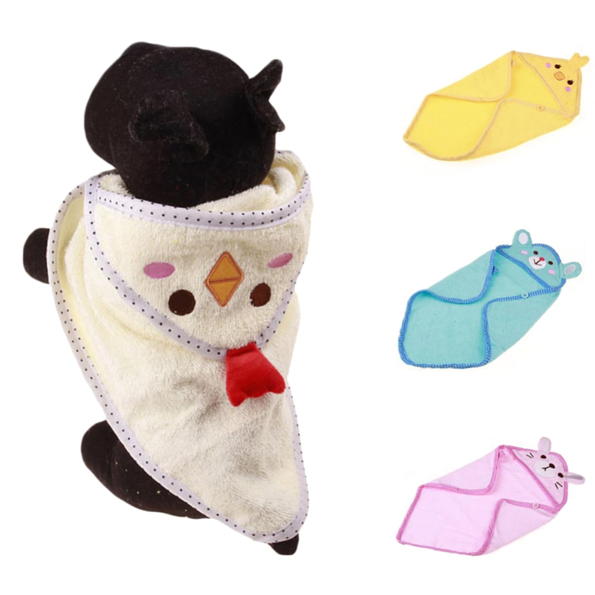 FRCOLOR 2 Toallas de baño para Mascotas, Albornoz para Gatos, Toalla de baño de Microfibra, Toalla de Secado para Perros, paños absorbentes, Albornoces para Mascotas, Toallas de baño de Microfibra, t