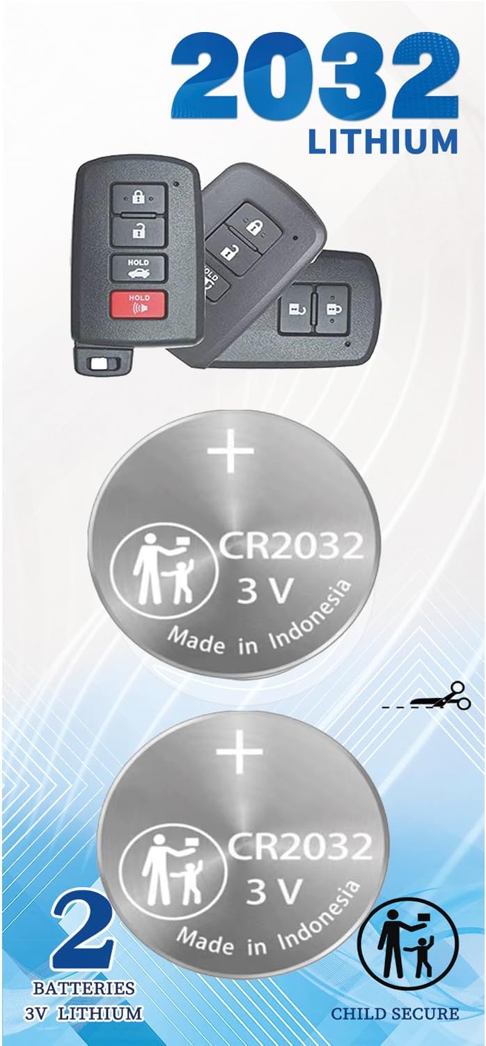 Amazon.com: Key Fob Battery Replacement for Toyota Rav4 (2013-2023 ...