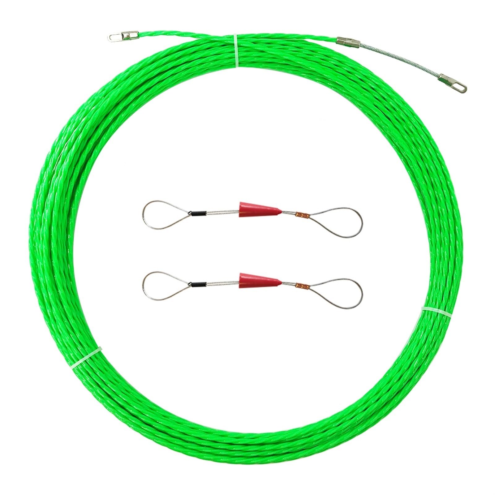 Kabelantriebe 4 mm 30 m Einziehdraht, Einziehband for Elektrokabel, Einfädler-Set for Stangen durch die Wand(30m)