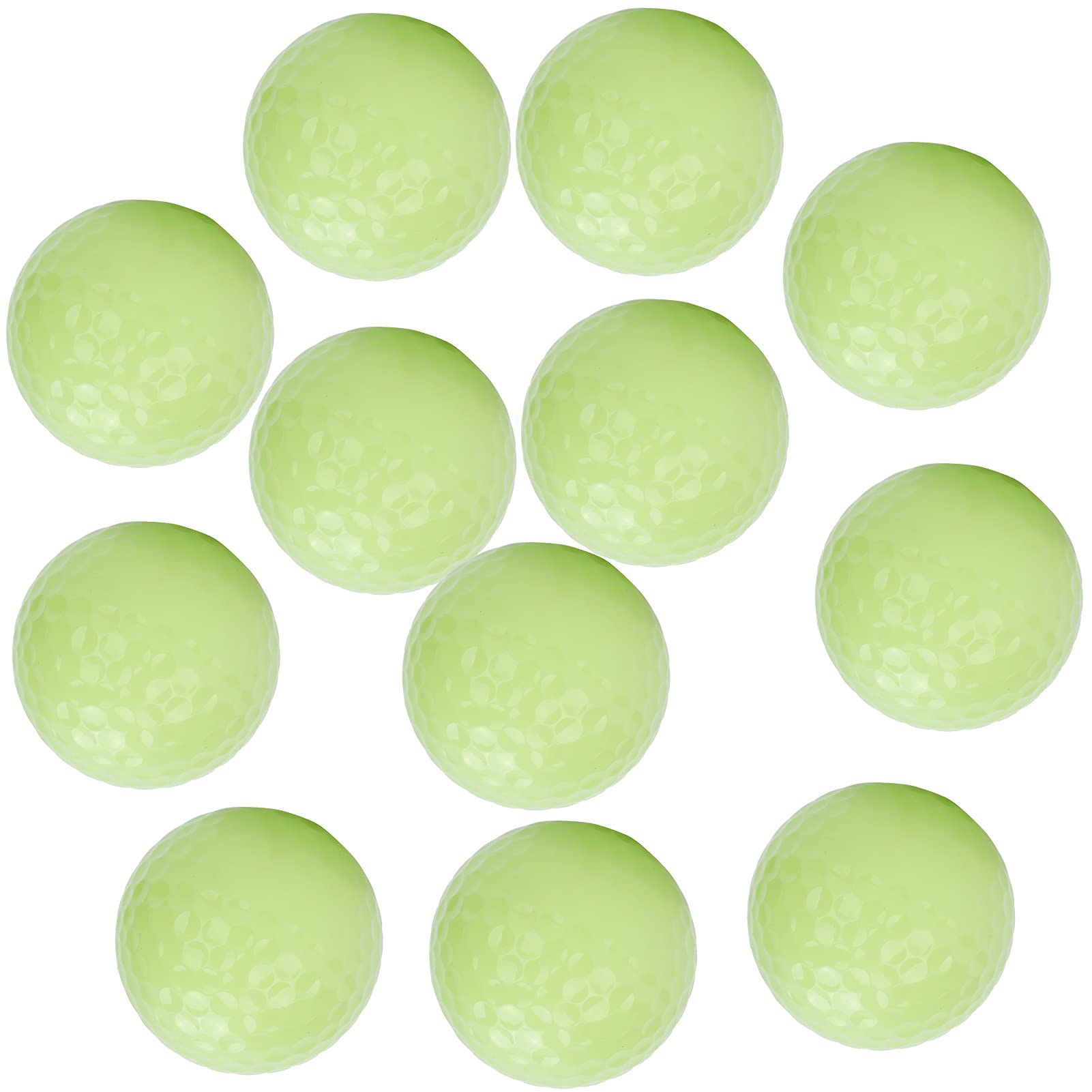 Alomejor 12 Piezas de Bolas de Golf Luminosas, Bolas de Golf Luminosas, Pelota Flotante de Golf, Golf Nocturno