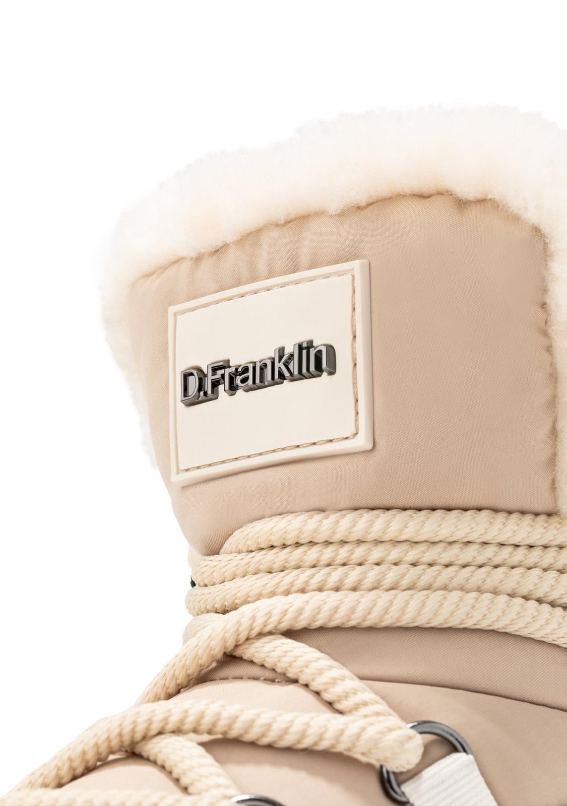 D.Franklin Botas Mujer Forro Interior Pelo Court Bomb V2 Beige - Botas para Mujer - Moda casual - Talla (37) - Modelo court bomb