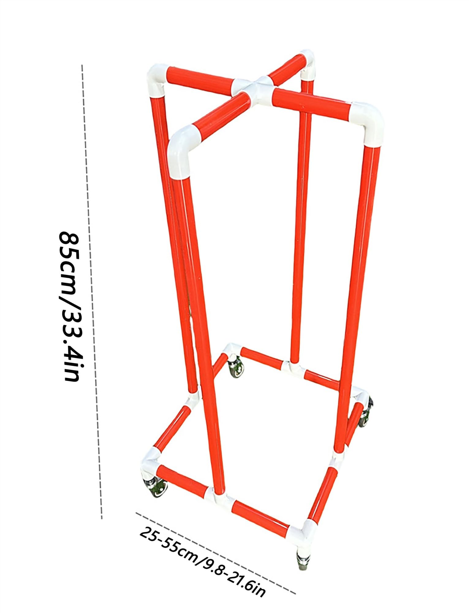 Este Estante de Almacenamiento portátil con Ruedas, Soporte Ajustable para Gimnasio en Clase de educación física, móvil para Equipos de Fitness y Material Escolar, fácil de Mover y almacenar