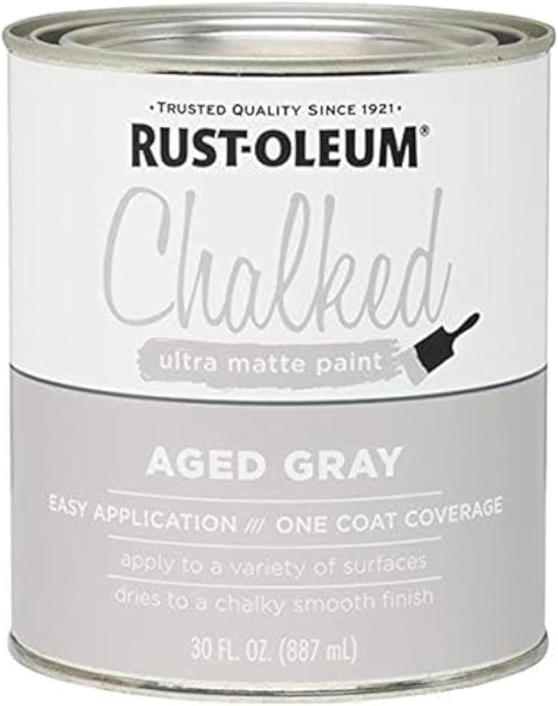Rust-OleumAged Ultra Matte Interior Chalked Paint, Grey, 30 oz, 285143