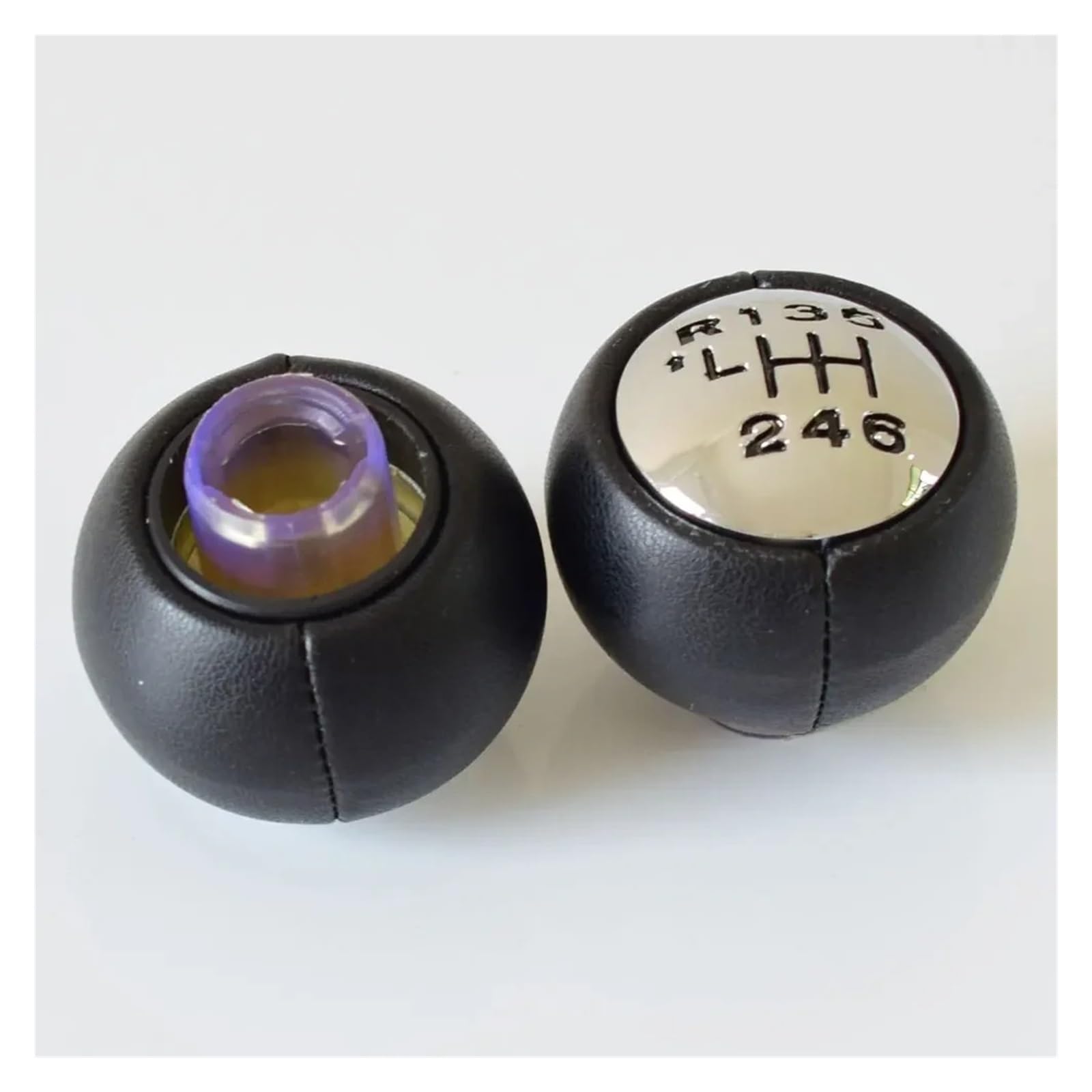 SAUANMNKTP Gearshift Knob for Peugeot 307 308 3008 407 5008 807 5 6 Speed Car Gear Shift Knob Head Lever MT(R6 Speed)