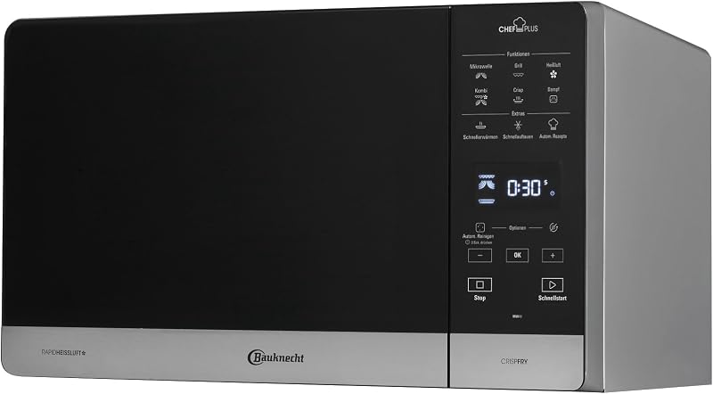 Bauknecht MWA 49 SL Mikrohullámú Sütő 25L Gőzfunkcióval 3D Rendszer AutoClean