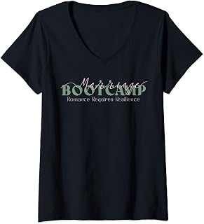 Womens Marriage Bootcamp Women's Top V-Neck T-Shirt