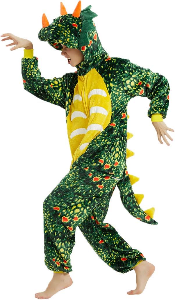 Funnyparty Triceratops Animal Onesie Halloween Pyjamas Animal Cosplay Costume Pajamas for Adult Cartoon One Piece Unisex - Image 3