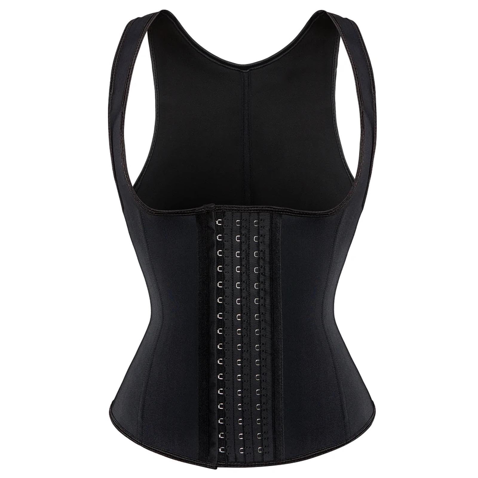 Gmdns Women's Black Waist Cinchers Waist Trainer Body Shaper Steel Bones Slimming Underwear Girdles Bodsuit Slim Belt Vest Modeling Strap Shaperwear Corset Fajas M