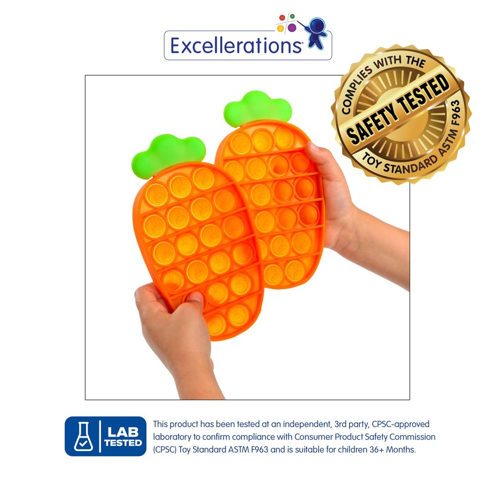 Excellerations Counting Carrot - A Math Pop Fidget Activity
