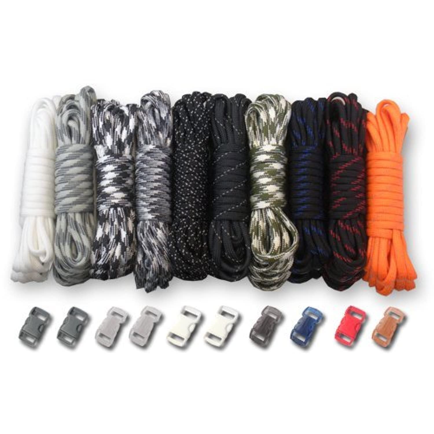 PARACORD PLANET 550lb Type III Paracord Combo Crafting Kits with Buckles — view 41