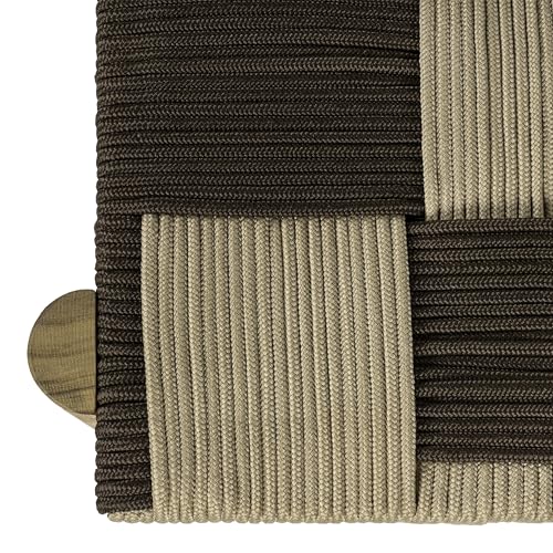 JONATHAN Y Denis 47" Backless Acacia Wood Woven Rope Bench, Brown/Beige by JONATHAN Y - Image 7
