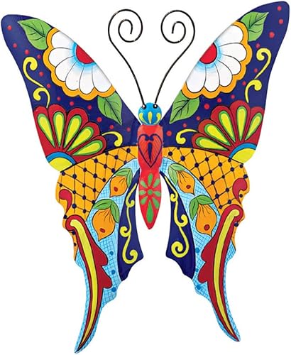 Collections Etc Arte de pared de metal colorido con estilo de Talavera para el jardĂn insectos para decoraciĂłn de interiores y exteriores Collections Etc Arte de pared de metal colorido con estilo de Talavera para el jardĂn insectos para decoraciĂłn de interiores y exteriores