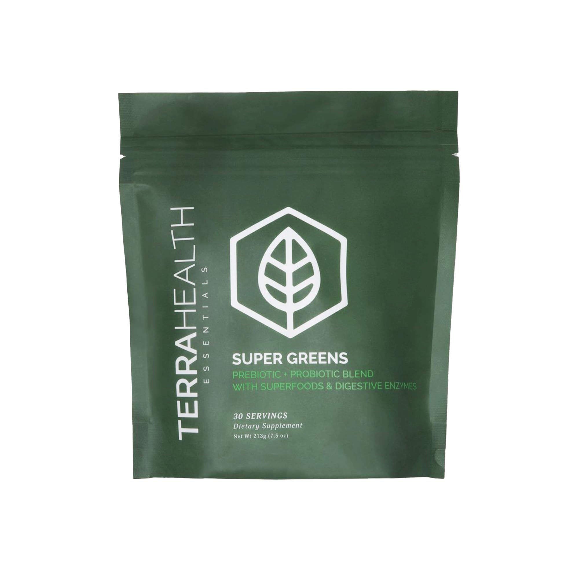 Super Greens | Organic Superfood Greens Powder | Gluten-Free Gut-Friendly Probiotics | 30 Servings