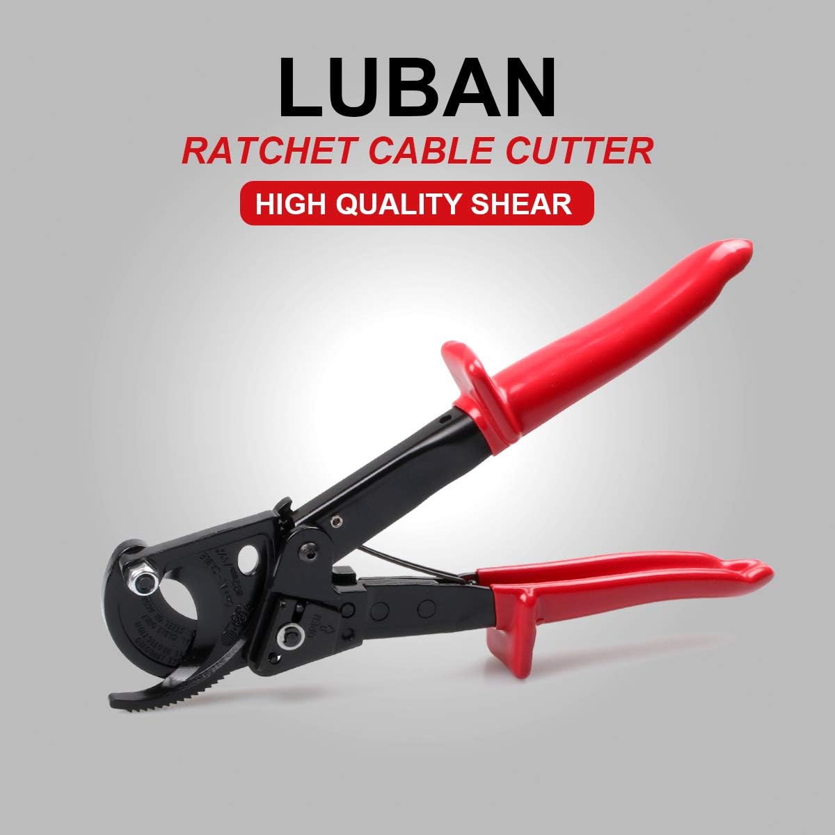 Ratchet Cable Cutter, Heavy Duty Wire Cutter for Aluminum Copper Cable up to 240mm², Ratcheting Wire Cutting Hand Tool