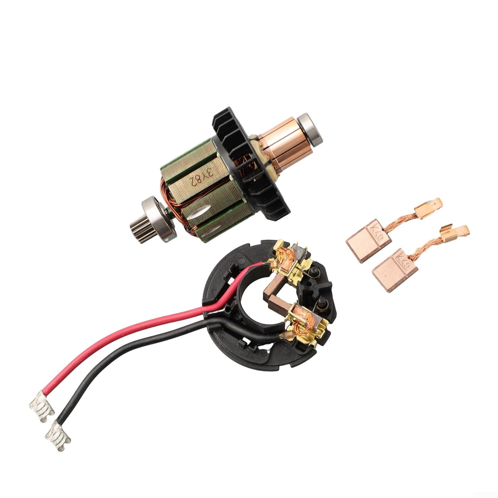 Yuanpgky Elektrowerkzeug-Ersatz-Kohlebürsten-Set, 4-teiliges Kohlebürstenhalter-Set 619380-9/619583-5, für DDF482, DHP482, DHP482RAE, DHP482Z, Handwerkzeuge