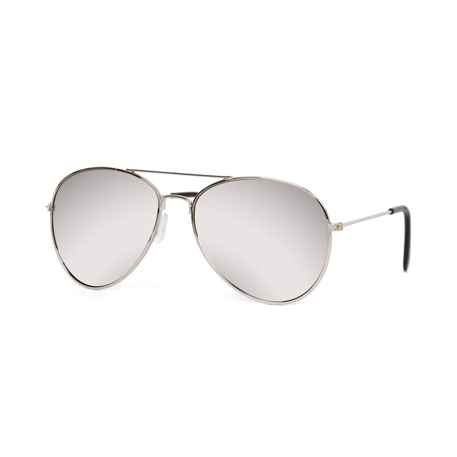 Premium Mirror Aviator Sunglasses w Soft Case Silver