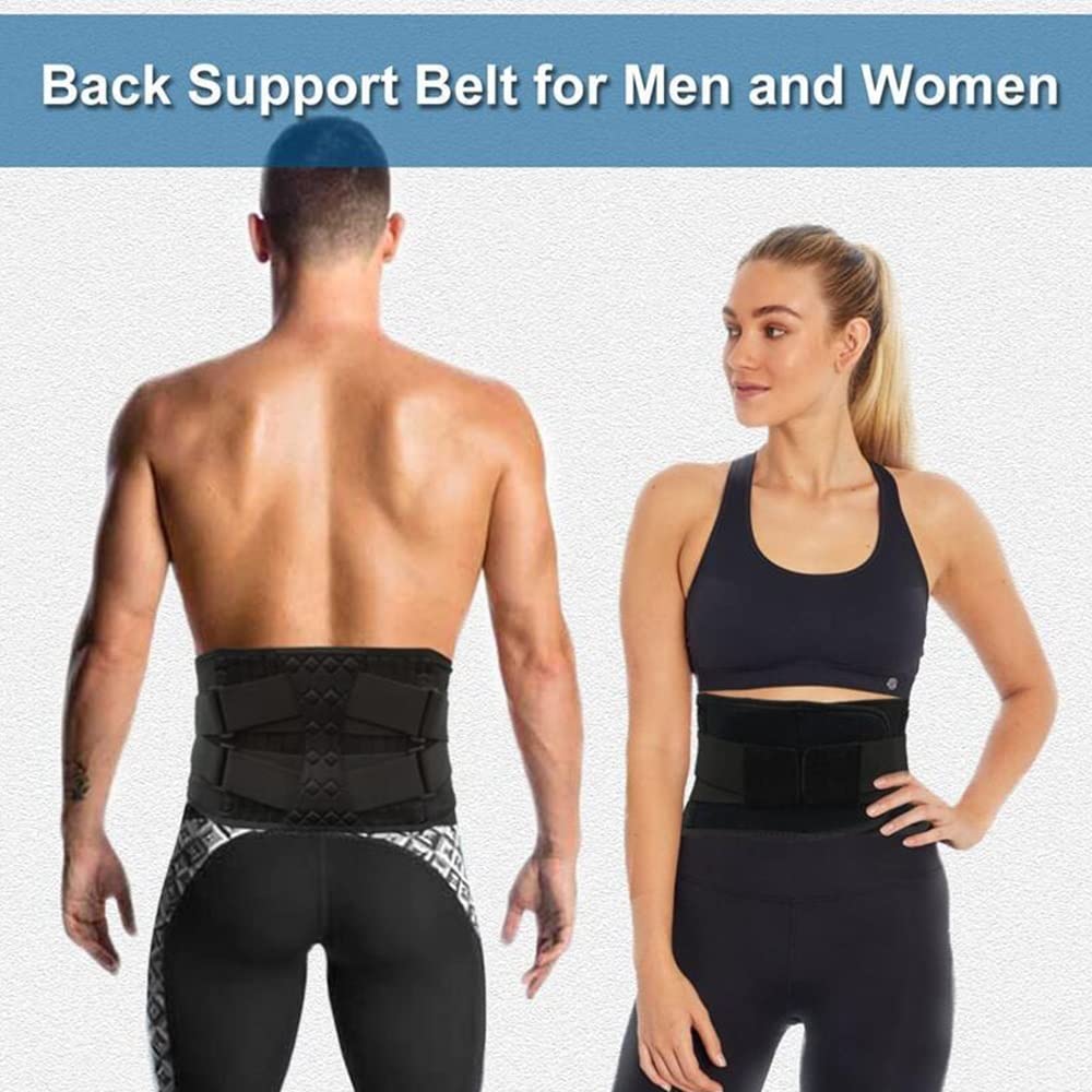Cinturón de Soporte Lumbar, Tirantes para Espalda Baja, Faja Abdominal, Entrenador de Cintura para Hombres y Mujeres, corsé Deportivo Delgado, Corrector de Gimnasio, Banda para Abdominales