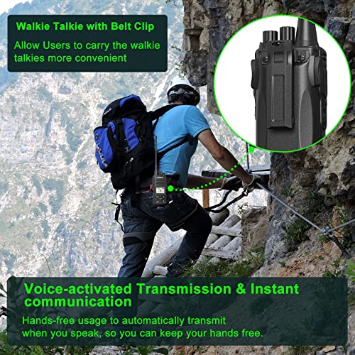 Image of SAMCOM FPCN10A Two Way Radio Heavy-Duty with Earpiece Charger Base 2 Packs | UHF Radios Professional Programmable Commercial Heavy Duty Group Talk Strong Signal 3000mAh Rechargeable for Church School