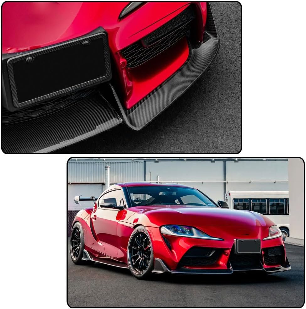 Carbon Fiber Front Lip Spoiler Compatible with Toyota Supra A90 A91 GR Coupe 2019-2024 Chin Spoiler Splitter Protector Factory Outlet
