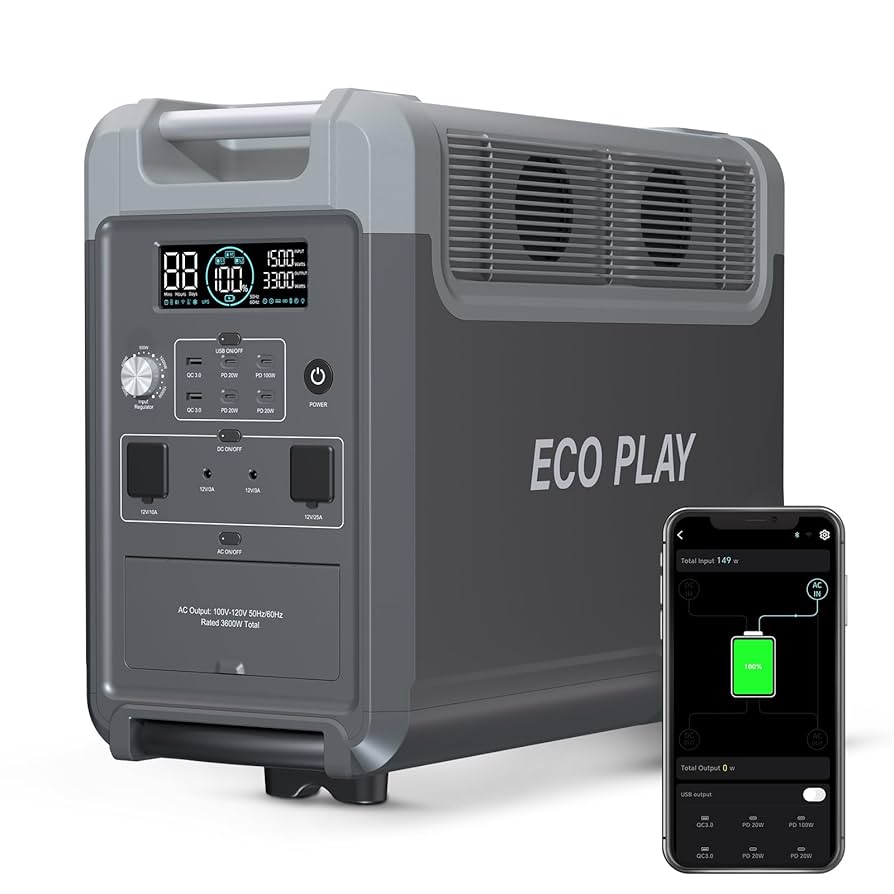 Amazon.com : Portable Power Station, 3840Wh LiFePO4 Battery