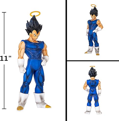 Miniatura 6 de SURUIMA GK Figura de estatuas de Vegeta DBZ Super Saiyan Collection Regalos de cumpleaños de PVC de 11 pulgadas