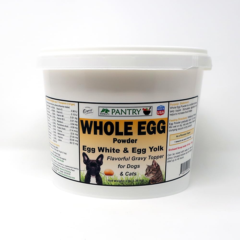 Whole Egg Powder - Great Protein and Fat Source (3 Pound)