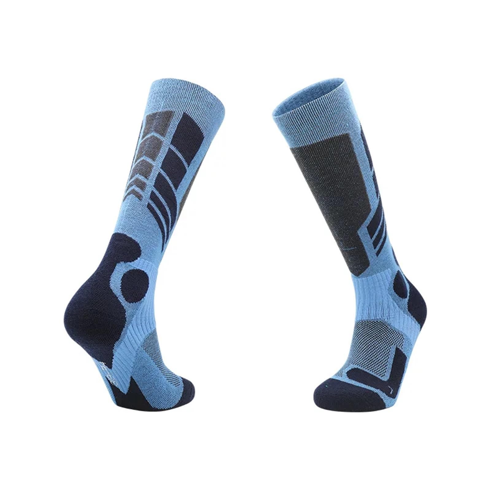 Calze Neve Calzini termici lunghi tubolari for sport all'aria aperta, sci, escursionismo, alpinismo, for uomo e donna(Color 3,L 39-45)