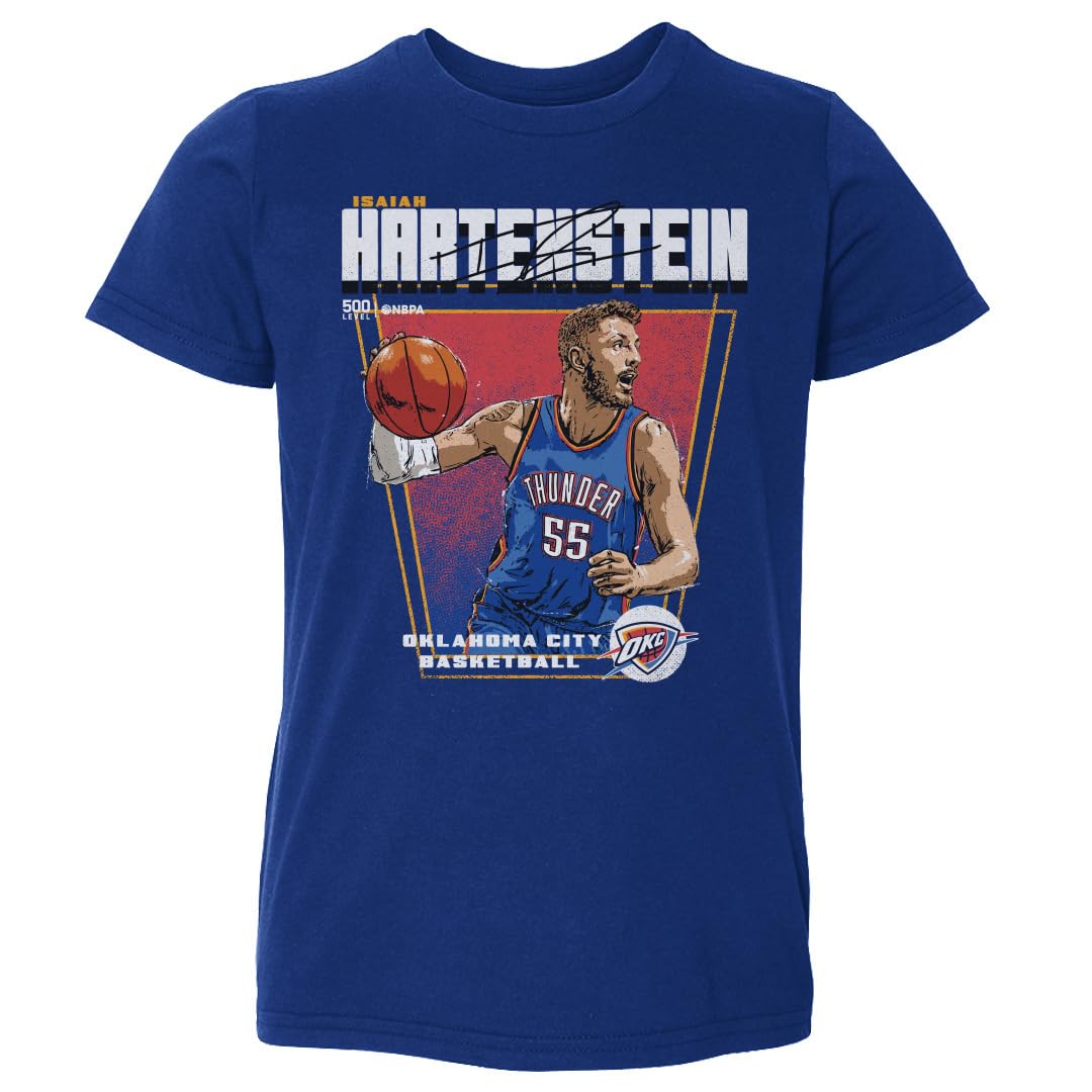 500 LEVEL Isaiah Hartenstein Oklahoma City Thunder Toddler Shirt - Isaiah Hartenstein Oklahoma City Thunder Premiere WHT (Royal Blue, 4T)