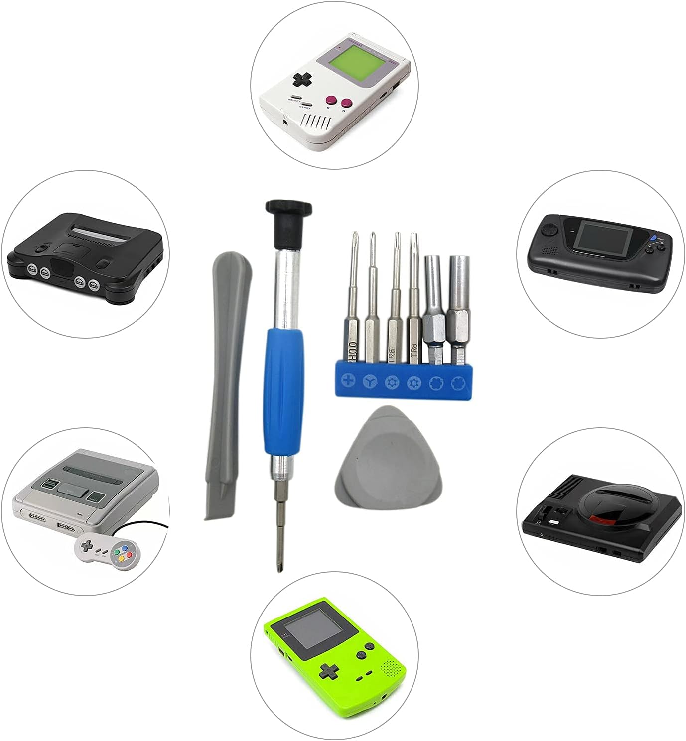 10 in 1 Screwdriver Set Repair Tool Kit by RIUSE for Nintendo Switch Nintendo Wii image 2