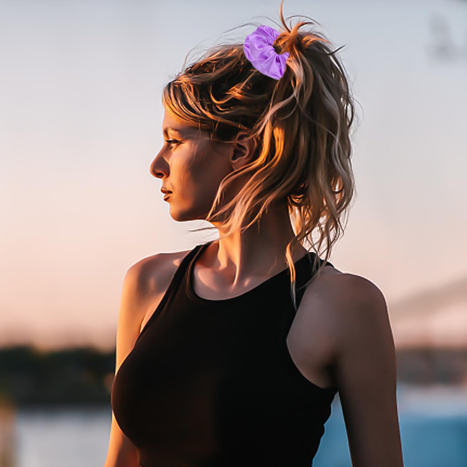 4 Pezzi Elastici Capelli Donna,Scrunchies per