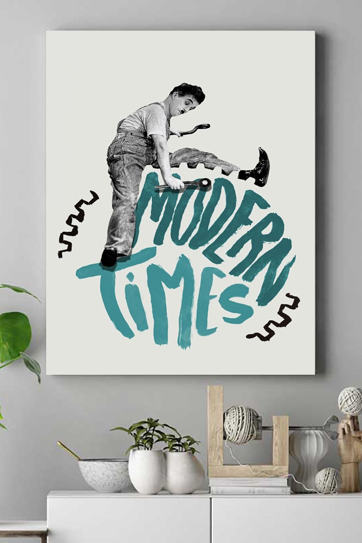 Postermanya (pster15582) Modern Times Film Afişi Kanvas Tablo 2 21 x 30