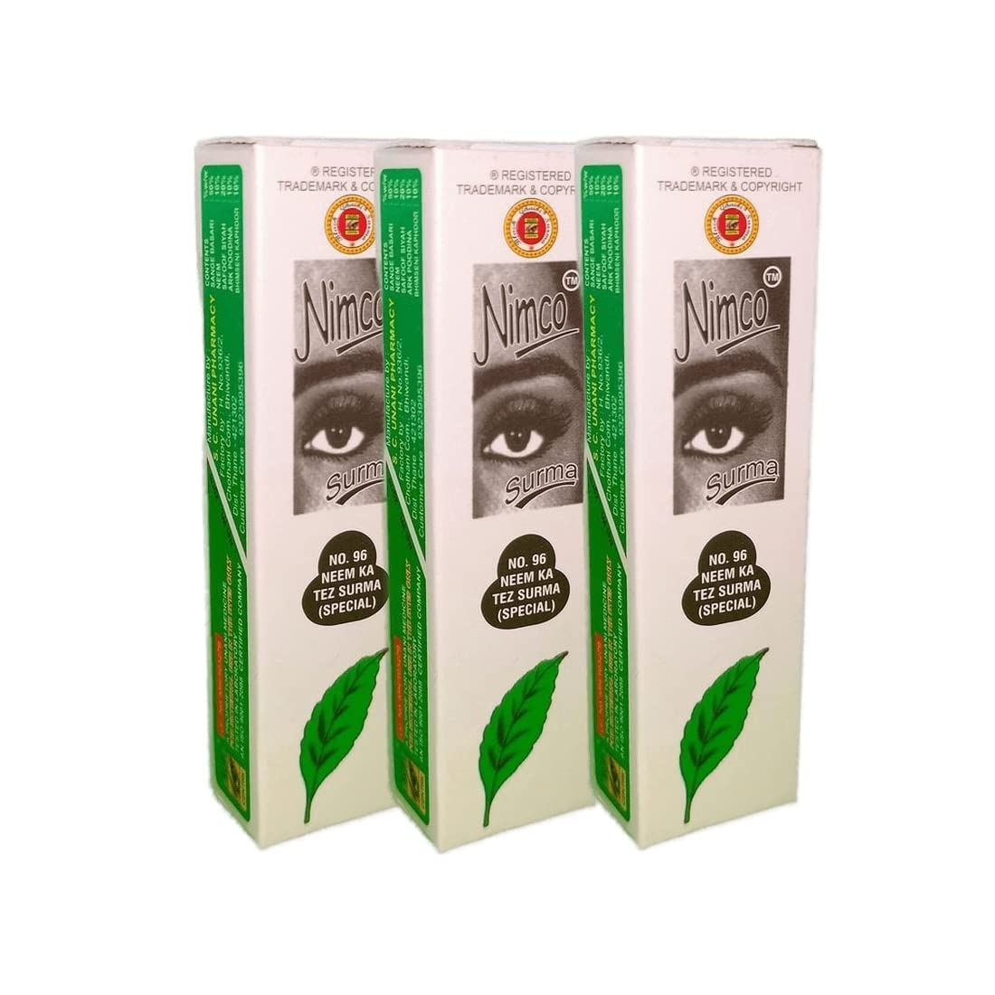 3 Pack Nimco Neem Ka Tez Surma Natural Herbal Waterproof Organic Kohl With Inside Applicator-image-8