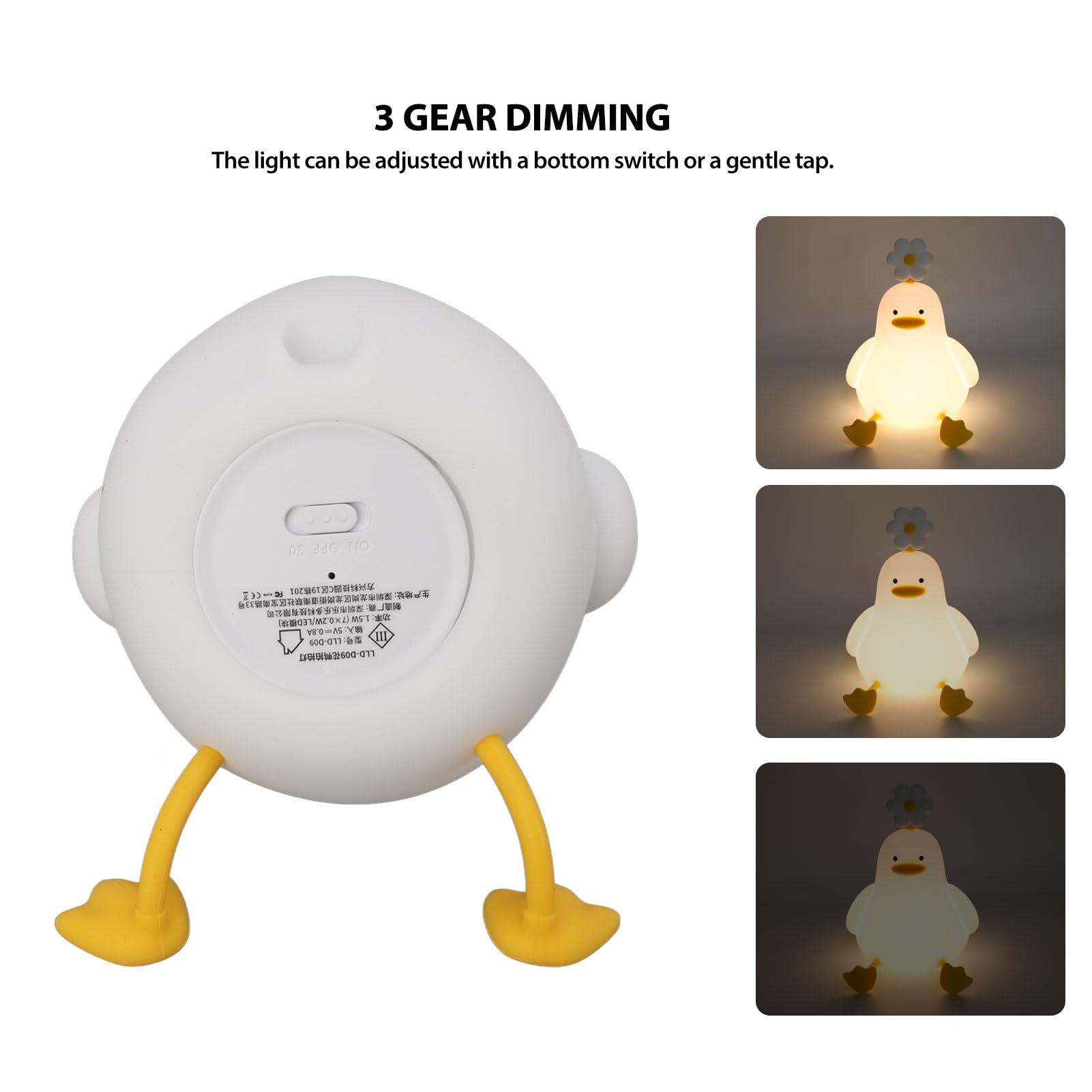 Amazon.co.jp : アヒルナイトライト LED キッズランプ 充電式