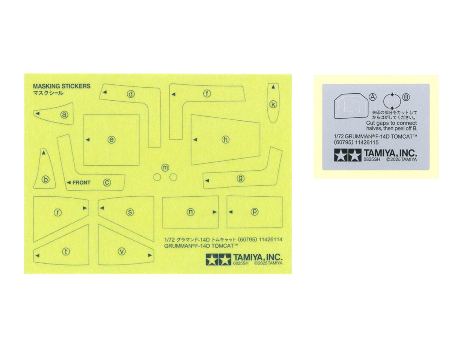 Tamiya 60795 1:72 Grumman F-14D Tomcat - originalgetreue Nachbildung, Plastik Bausatz, Basteln, Modellbausatz, Zusammenbauen, unlackiert, Modellbau, 1:72, Militärbausatz, unbunt