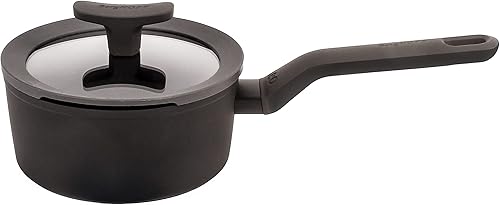 Miniatura 6 de BergHOFF Leo - Juego de utensilios de cocina de cerámica antiadherente con tapa de vidrio, aluminio fundido, no tóxico, revestimiento antiadherente