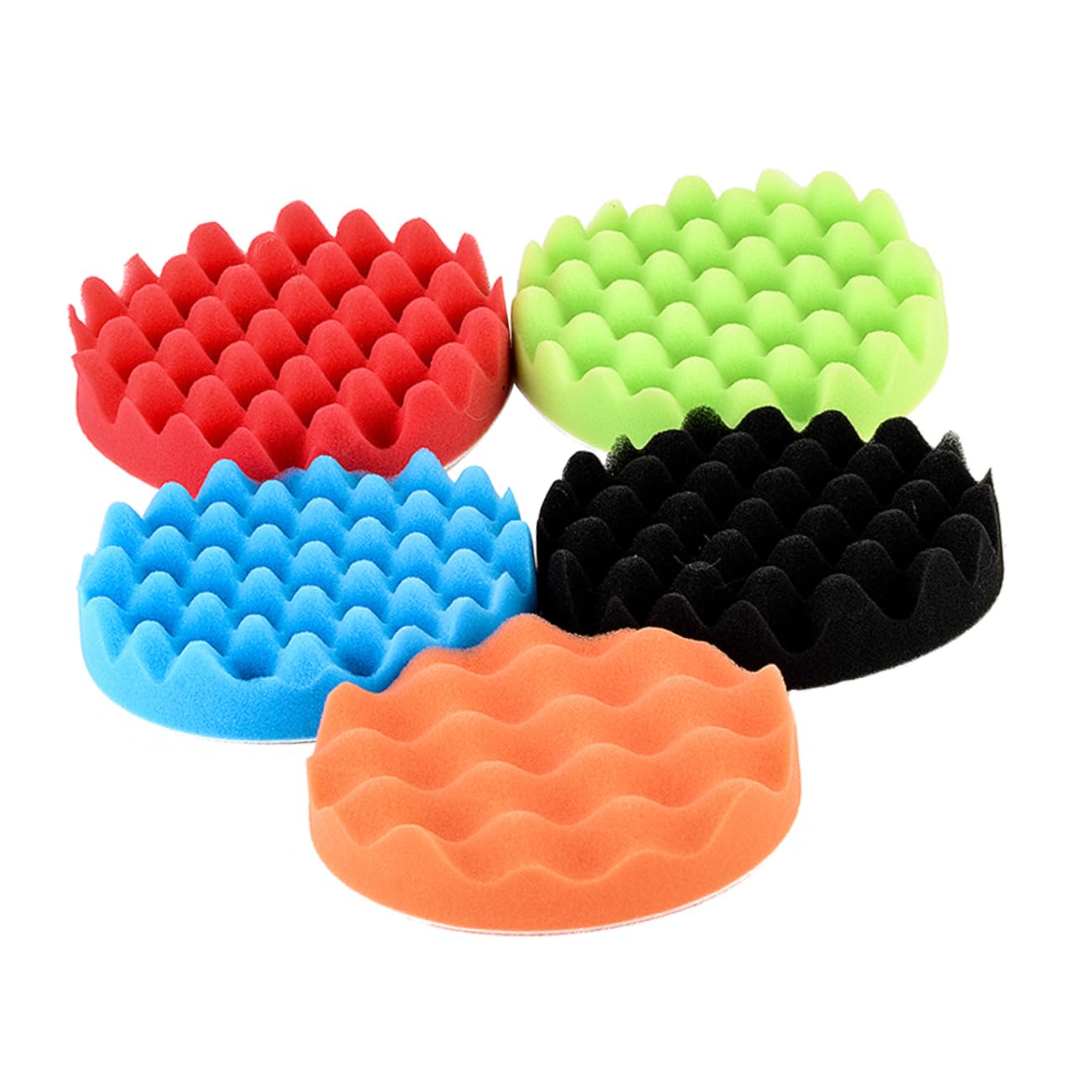 Gatuida 15 Pz lucidatura del tampone piatto di spugna tamponi lucidanti per lucidatura - Pad lucidante auto - Pad lucidatura auto spugne lucidanti lucidatrice a tampone Colorful