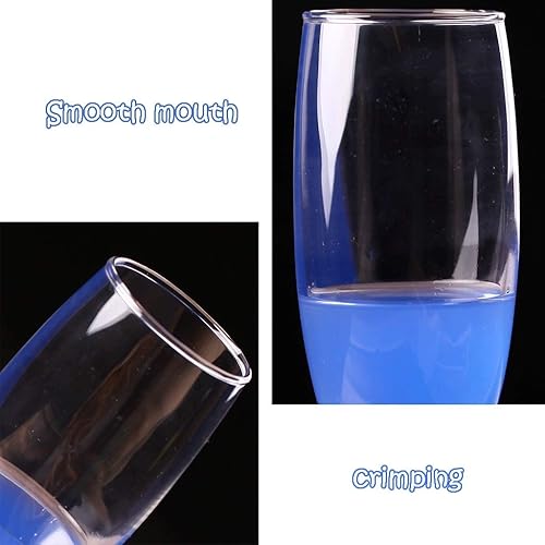 Miniatura 5 de Vasos de vidriovasos de vidrio para cóctel, diseño elegante, copa de vino tinto, copas de jugo, vasos de jugo reutilizables y duraderos de 5.46 onzas