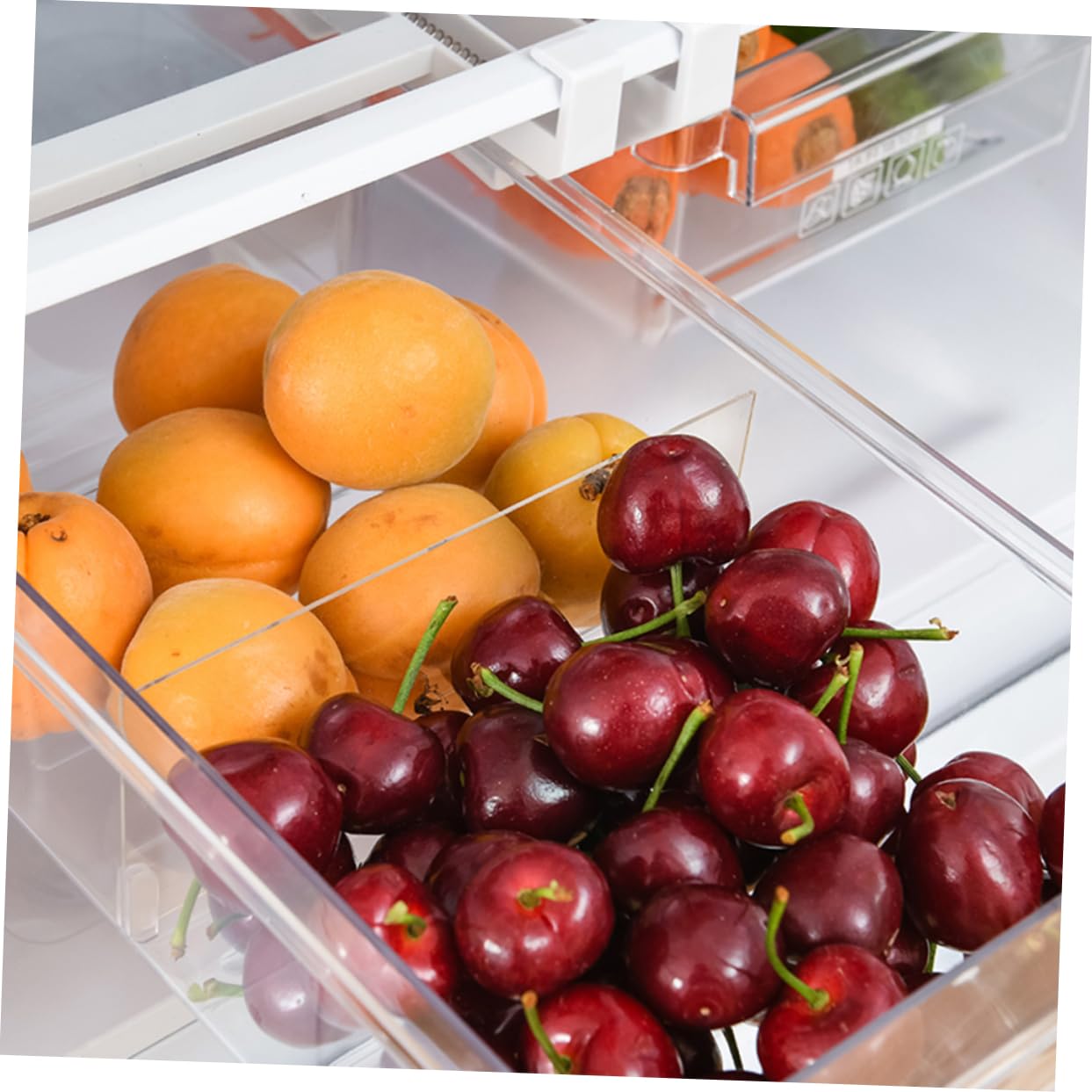 Cabilock Organizzatore a Cassetto Retrattile in Abs per Alimenti e Verdure, Scatola Salvaspazio Resistente e Comoda per Uso Domestico e Ristoranti