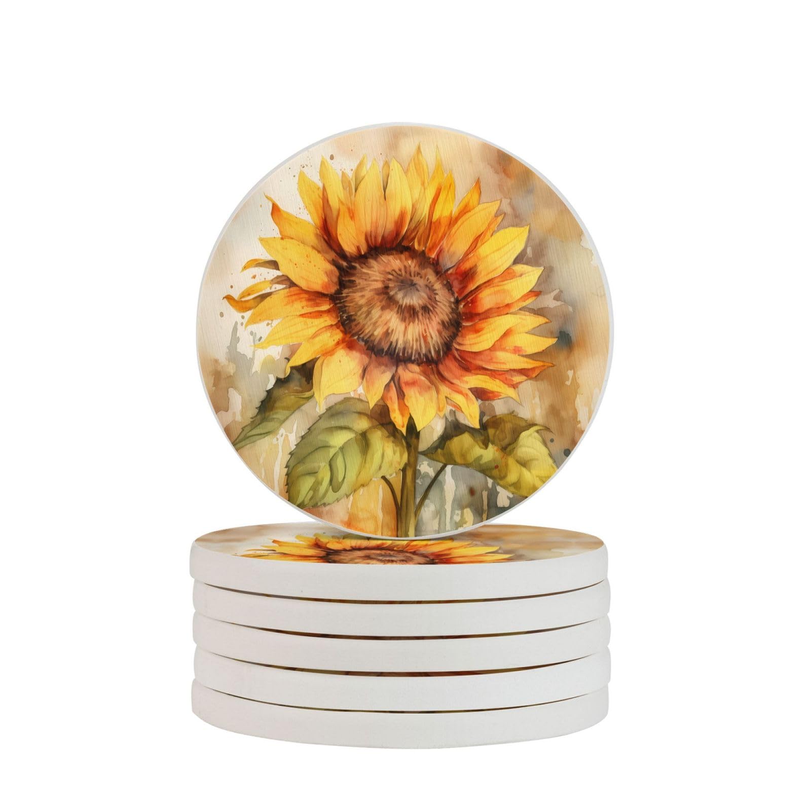 Dessous de verre pour boisson et café en diatomite absorbant pour décoration de table