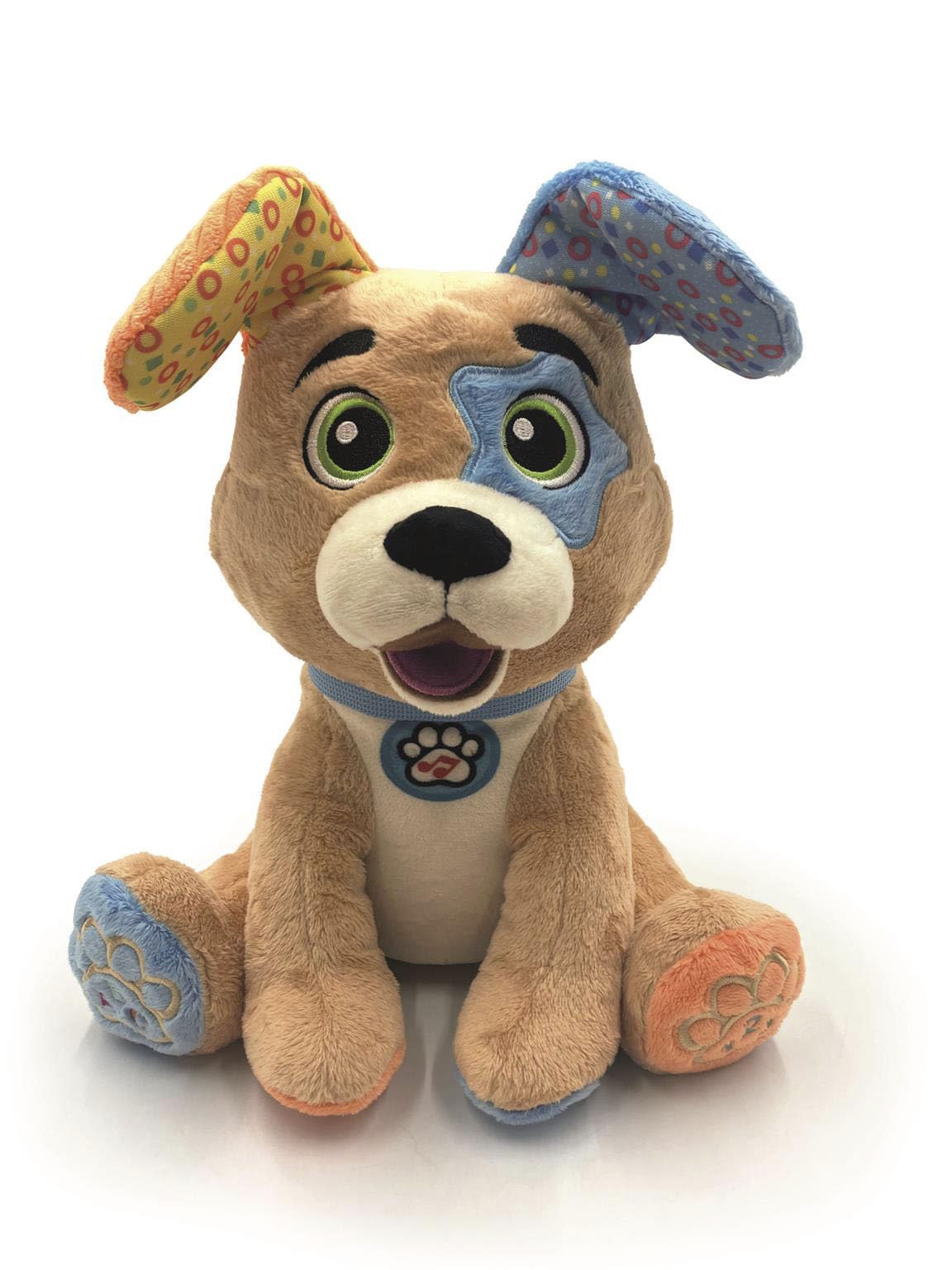 Clementoni Baby - Timmy Parla Gioca Canta, Peluche Interattivo Parlante in Italiano per Bambini di 12+ Mesi, Stimola lo Sviluppo Sensoriale e Cognitivo, Lingua Italiana, 17583