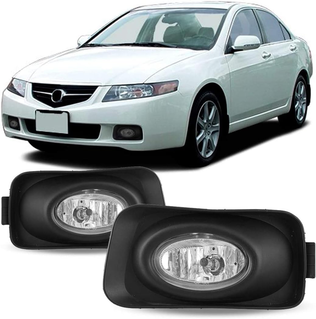 Winjet WJ30-0001-09 OEM Series for [2004-2005 Acura TSX] Driving Fog Lights + Switch + Wiring Kit