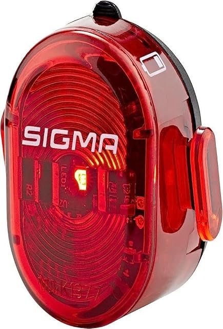 Sigma Sport Unisex NUGGET II Lampy Tylne, Czerwony
